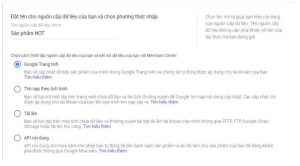 Chọn nguồn cấp dữ liệu