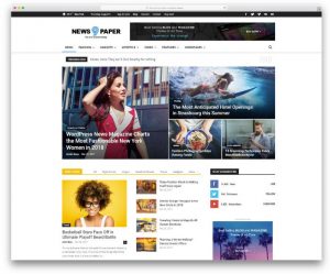 Giao diện website tối ưu quảng cáo Adsense - Newspaper