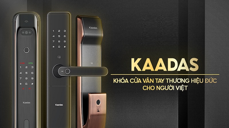 thương hiệu khóa cửa kaadas 